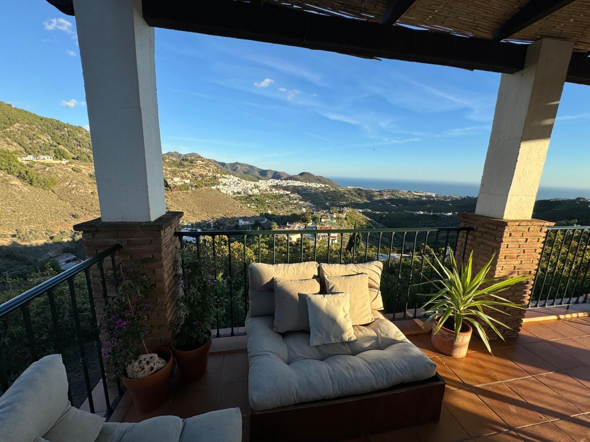 Villa En Frigiliana Con Piscina, Jacuzzi Y Espectaculares Vistas 外观 照片